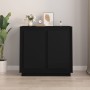 Black plywood sideboard 80x34x75 cm by vidaXL, Sideboards - Ref: Foro24-819885, Price: 84,89 €, Discount: %