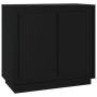 Aparador de madera contrachapada negro 80x34x75 cm de vidaXL, Aparadores - Ref: Foro24-819885, Precio: 84,89 €, Descuento: %