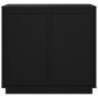 Aparador de madera contrachapada negro 80x34x75 cm de vidaXL, Aparadores - Ref: Foro24-819885, Precio: 84,89 €, Descuento: %