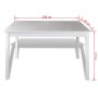 Juego de muebles de comedor 5 piezas blanco de vidaXL, muebles para cocinas y comedores - Ref: Foro24-240883, Precio: 256,94 ...