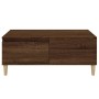 Mesa de centro madera contrachapada marrón roble 90x50x36,5 cm de vidaXL, Mesas de centro - Ref: Foro24-821115, Precio: 46,39...