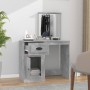 Dresser with plywood mirror in gray concrete finish, measuring 90x50x132.5cm. by vidaXL, Bedroom Dressers - Ref: Foro24-81676...