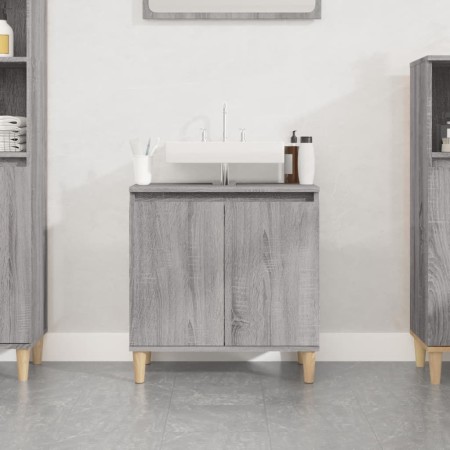 Sonoma gray plywood sink cabinet 58x33x60 cm by vidaXL, bathroom vanities - Ref: Foro24-821258, Price: 47,96 €, Discount: %