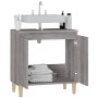 Sonoma gray plywood sink cabinet 58x33x60 cm by vidaXL, bathroom vanities - Ref: Foro24-821258, Price: 47,96 €, Discount: %