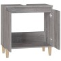 Sonoma gray plywood sink cabinet 58x33x60 cm by vidaXL, bathroom vanities - Ref: Foro24-821258, Price: 47,96 €, Discount: %