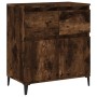 Aparador madera contrachapada color roble ahumado 60x35x70 cm de vidaXL, Aparadores - Ref: Foro24-819689, Precio: 62,47 €, De...