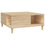 Mesa de centro madera contrachapada roble Sonoma 80x80x36,5 cm de vidaXL, Mesas de centro - Ref: Foro24-821095, Precio: 63,77...