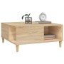 Sonoma oak plywood coffee table 80x80x36.5 cm by vidaXL, Coffee table - Ref: Foro24-821095, Price: 46,88 €, Discount: %