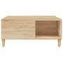 Mesa de centro madera contrachapada roble Sonoma 80x80x36,5 cm de vidaXL, Mesas de centro - Ref: Foro24-821095, Precio: 63,77...