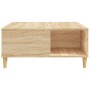 Mesa de centro madera contrachapada roble Sonoma 80x80x36,5 cm de vidaXL, Mesas de centro - Ref: Foro24-821095, Precio: 63,77...