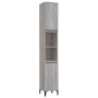 Armario de baño madera contrachapada gris Sonoma 30x30x190 cm de vidaXL, Muebles de baño - Ref: Foro24-819802, Precio: 100,32...