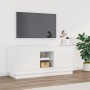 Glossy white plywood TV cabinet 102x35x45 cm by vidaXL, TV Furniture - Ref: Foro24-819862, Price: 64,82 €, Discount: %