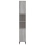 Armario de baño madera contrachapada gris Sonoma 30x30x190 cm de vidaXL, Muebles de baño - Ref: Foro24-819802, Precio: 100,32...