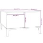 Couchtisch aus glänzend weißem Sperrholz, 55 x 55 x 36,5 cm von vidaXL, Couchtisch - Ref: Foro24-821086, Preis: 40,99 €, Raba...