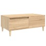 Mesa de centro madera contrachapada roble Sonoma 90x50x36,5 cm de vidaXL, Mesas de centro - Ref: Foro24-821111, Precio: 64,99...