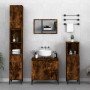 Smoked oak plywood bathroom cabinet 30x30x100 cm by vidaXL, Bathroom furniture - Ref: Foro24-819817, Price: 60,23 €, Discount: %