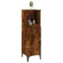 Armario de baño madera contrachapada roble ahumado 30x30x100 cm de vidaXL, Muebles de baño - Ref: Foro24-819817, Precio: 59,8...