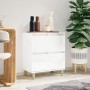 Glossy white plywood sideboard 60x35x70 cm by vidaXL, Sideboards - Ref: Foro24-821158, Price: 68,20 €, Discount: %