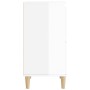 Aparador de madera contrachapada blanco brillante 60x35x70 cm de vidaXL, Aparadores - Ref: Foro24-821158, Precio: 68,20 €, De...