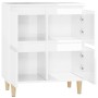 Aparador de madera contrachapada blanco brillante 60x35x70 cm de vidaXL, Aparadores - Ref: Foro24-821158, Precio: 68,20 €, De...