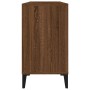 Armario de lavabo madera contrachapada marrón roble 80x33x60 cm de vidaXL, Tocadores de baño - Ref: Foro24-821299, Precio: 72...