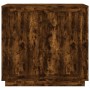 Aparador madera contrachapada color roble ahumado 80x34x75 cm de vidaXL, Aparadores - Ref: Foro24-819889, Precio: 76,11 €, De...