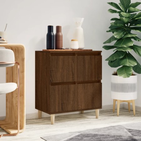 Plywood brown oak sideboard 60x35x70 cm by vidaXL, Sideboards - Ref: Foro24-821163, Price: 60,99 €, Discount: %