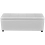 Long White Wooden Storage Bench by vidaXL, Benches for halls and storage - Ref: Foro24-241062, Price: 131,64 €, Discount: %