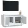 Mueble de TV madera contrachapada blanco 80x35x45 cm de vidaXL, Muebles TV - Ref: Foro24-819852, Precio: 56,80 €, Descuento: %