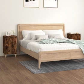 Nightstands 2 pcs smoke oak plywood 40x35x70 cm by vidaXL, Nightstands - Ref: Foro24-819639, Price: 53,99 €, Discount: %