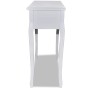 Mesa consola tocador con tres cajones blancos de vidaXL, Mesas auxiliares - Ref: Foro24-241143, Precio: 148,27 €, Descuento: %