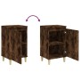 Nightstands 2 pcs smoke oak plywood 40x35x70 cm by vidaXL, Nightstands - Ref: Foro24-819639, Price: 53,26 €, Discount: %