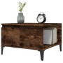 Smoked oak plywood coffee table 55x55x36.5 cm by vidaXL, Coffee table - Ref: Foro24-821089, Price: 51,03 €, Discount: %