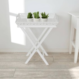 Side table with white tray by vidaXL, Side tables - Ref: Foro24-241148, Price: 66,99 €, Discount: %