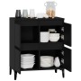 Aparador de madera contrachapada negro 60x35x70 cm de vidaXL, Aparadores - Ref: Foro24-821165, Precio: 71,99 €, Descuento: %