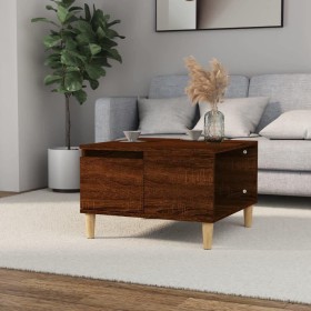 Brown oak plywood coffee table 55x55x36.5 cm by vidaXL, Coffee table - Ref: Foro24-821083, Price: 37,99 €, Discount: %