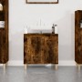 Smoked oak plywood sink cabinet 58x33x60cm by vidaXL, bathroom vanities - Ref: Foro24-821257, Price: 48,68 €, Discount: %