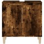 Waschbeckenschrank aus geräuchertem Eichensperrholz, 58 x 33 x 60 cm von vidaXL, Badezimmerwaschtische - Ref: Foro24-821257, ...