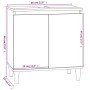 Waschbeckenschrank aus geräuchertem Eichensperrholz, 58 x 33 x 60 cm von vidaXL, Badezimmerwaschtische - Ref: Foro24-821257, ...