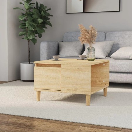 Oak Sonoma plywood coffee table 55x55x36.5 cm by vidaXL, Coffee table - Ref: Foro24-821079, Price: 35,99 €, Discount: %