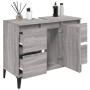 Sonoma gray plywood sink cabinet 80x33x60 cm by vidaXL, bathroom vanities - Ref: Foro24-821282, Price: 94,60 €, Discount: %