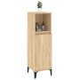 Armario de baño madera contrachapada roble Sonoma 30x30x100 cm de vidaXL, Muebles de baño - Ref: Foro24-819815, Precio: 70,69...