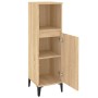 Armario de baño madera contrachapada roble Sonoma 30x30x100 cm de vidaXL, Muebles de baño - Ref: Foro24-819815, Precio: 70,69...