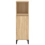 Armario de baño madera contrachapada roble Sonoma 30x30x100 cm de vidaXL, Muebles de baño - Ref: Foro24-819815, Precio: 70,69...