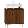 Armario de lavabo madera contrachapada roble marrón 58x33x60 cm de vidaXL, Tocadores de baño - Ref: Foro24-821259, Precio: 49...