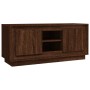 Brown oak plywood TV cabinet 102x35x45 cm by vidaXL, TV Furniture - Ref: Foro24-819867, Price: 61,99 €, Discount: %