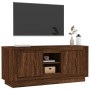 Brown oak plywood TV cabinet 102x35x45 cm by vidaXL, TV Furniture - Ref: Foro24-819867, Price: 61,99 €, Discount: %