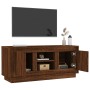 Brown oak plywood TV cabinet 102x35x45 cm by vidaXL, TV Furniture - Ref: Foro24-819867, Price: 61,99 €, Discount: %