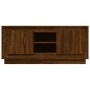 Brown oak plywood TV cabinet 102x35x45 cm by vidaXL, TV Furniture - Ref: Foro24-819867, Price: 61,99 €, Discount: %