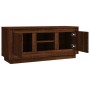 Brown oak plywood TV cabinet 102x35x45 cm by vidaXL, TV Furniture - Ref: Foro24-819867, Price: 61,99 €, Discount: %